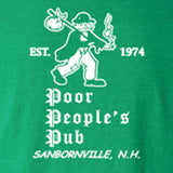 Poor People's Pub 1974 "First Design" T-Shirt in Heather Irish Green