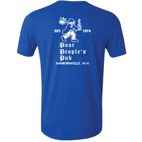 People's Pub 1974 "First Design" T-Shirt in Heather Royal Blue