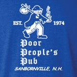 People's Pub 1974 "First Design" T-Shirt in Heather Royal Blue