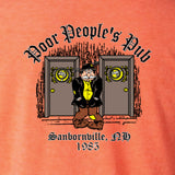 Poor People's Pub 1985 "Wipe It, Shake It" T-Shirt in Heather Orange