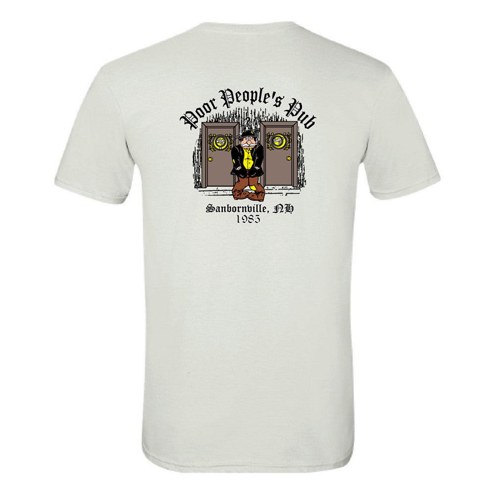 Poor People's Pub 1985 "Wipe It, Shake It" T-Shirt in White
